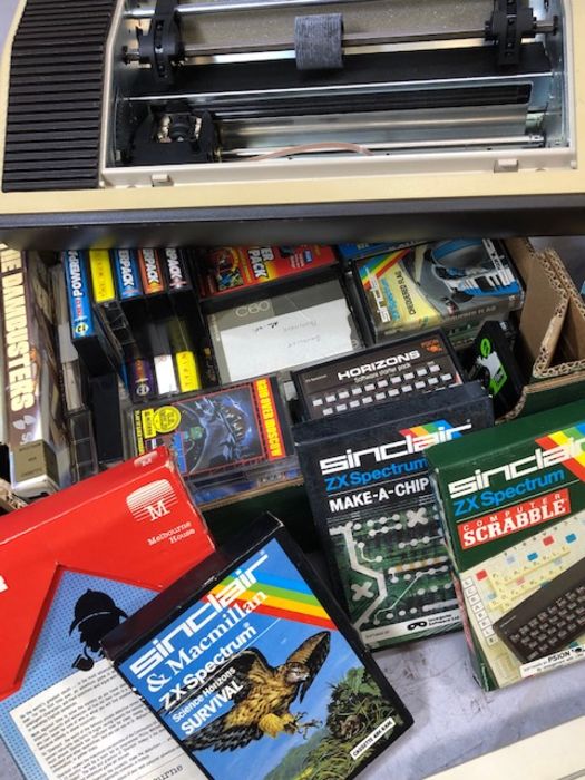 Collection of vintage computer gaming items to include a Commodore 64 and a collection of games - Image 6 of 7