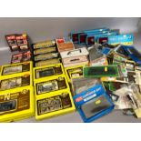 Collection of 'N' Gauge model railway accessories including Graham Farish & Ratio Plastic Models,