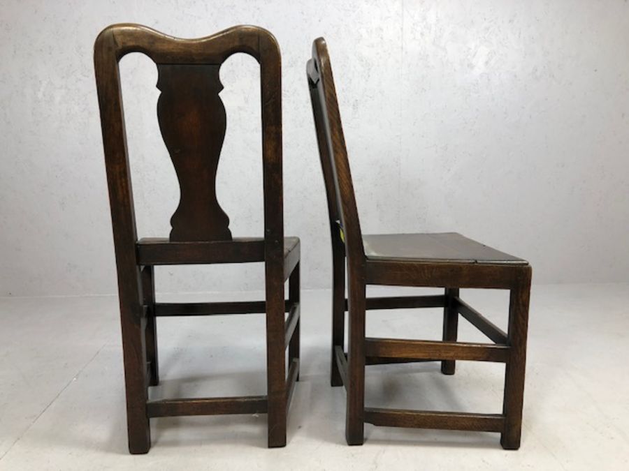 Pair of wooden rustic chairs - Image 4 of 4