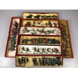Toys - W Britain (Britains) figurines various (boxes not necessarily matching) various conditions