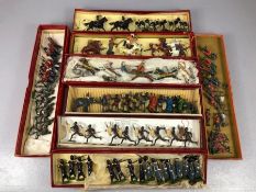 Toys - W Britain (Britains) figurines various (boxes not necessarily matching) various conditions