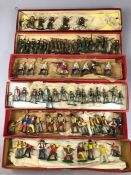 Toys - W Britain (Britains) large collection of mixed Britains toys to include Regiments, Cowboys,