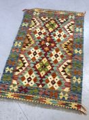 Chobi Kilim rug, approx 123cm x 80cm