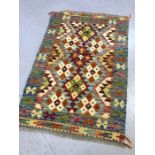 Chobi Kilim rug, approx 123cm x 80cm