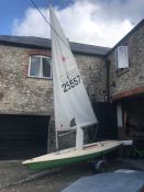 Sailing Boat: Laser sailing Dingy with launch trailer and road trailer, dagger board, carbon Tiller,