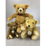 Collection of Three Steiff Teddy Bears