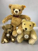 Collection of Three Steiff Teddy Bears
