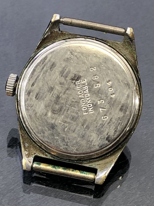Vintage wristwatch by FEARS of Bristol Orange face with subsiduary seconds dial at 6 o'clock. - Image 4 of 4