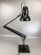 Black vintage Anglepoise desk lamp