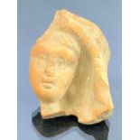 Terracotta fragmentary piece of a human figure, possibly Roman, approx 4.5cm in length