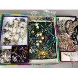 Large collection of jewellery, many silver pieces, lockets earrings etc