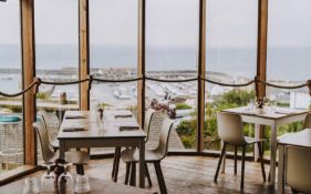 Meal for two at celebrity chef Mark Hix's Lyme Regis restaurant 'The Oyster and Fish House'. Perched