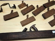 Collection of tools to include vintage woodworking planes