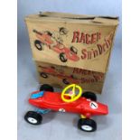 Two vintage boxed children's toys. Racer Sit'n Drive go-kart style racing cars x 2, in original