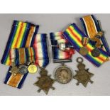 WWI Medals various: 1914 - 1918 war medal awarded to MAJOR M. F. FOULDS ; 1915 - 15 star awarded