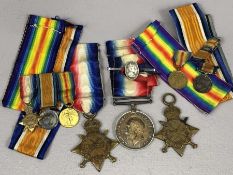 WWI Medals various: 1914 - 1918 war medal awarded to MAJOR M. F. FOULDS ; 1915 - 15 star awarded