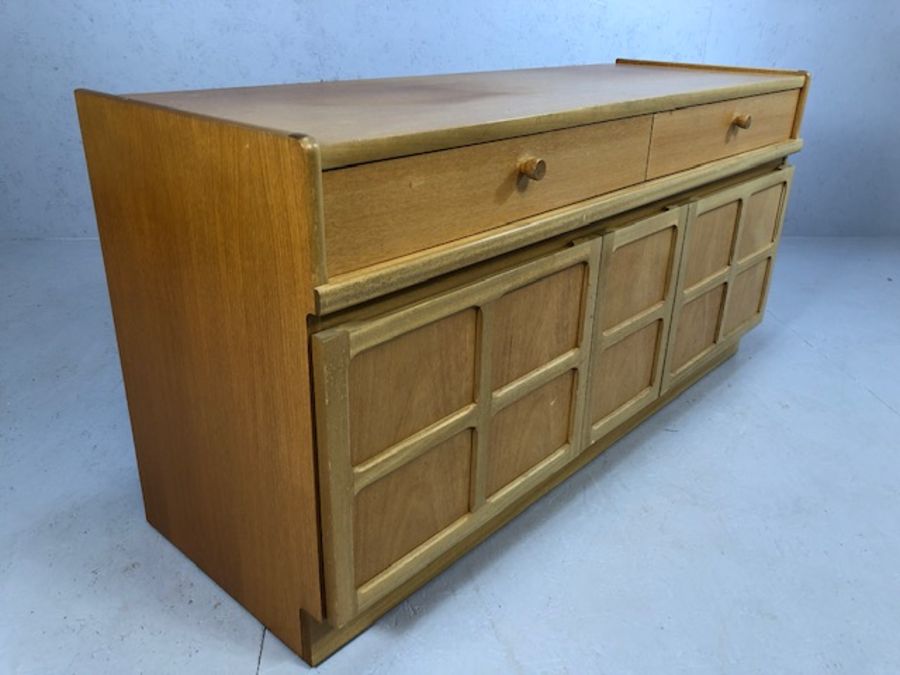 Mid Century NATHAN Sideboard with two drawers, two cupboards and pull out drinks drawer to centre, - Image 7 of 7