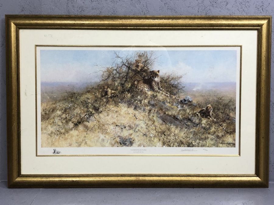 DAVID SHEPHERD, limited edition print, 'The Best Spots on the Hill', signed in pencil, 42/950,