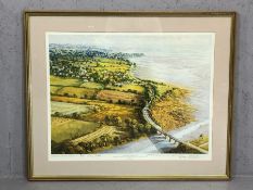 ALAN COTTON 'East Devon Landscape, Looking from the River Clyst towards Exmouth as it appeared in