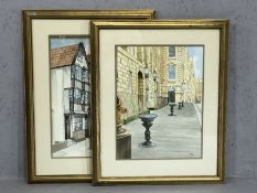 Two pen and ink and watercolours of Bristol scenes, signed 'Cooper' lower right, each approx 30cm