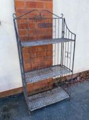 Three tier garden plant stand / shelf, approx 120cm in height