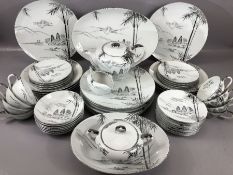 Extensive Kutani China dinner and tea service marked 'Japan 570', to include eight dinner plates,