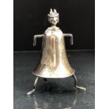 Interesting hallmarked silver item (possibly a candle snuffer) in the form of the devil