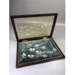 Boxed presentation set of seven Hallmarked silver spoons