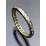 White Gold and Diamond full Eternity ring size 'L'