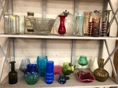 Large collection of contemporary glassware