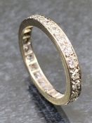 White Gold and Diamond full Eternity ring size 'L'