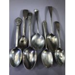 Collection of seven Hallmarked Silver spoons some Georgian total weight approx 147g