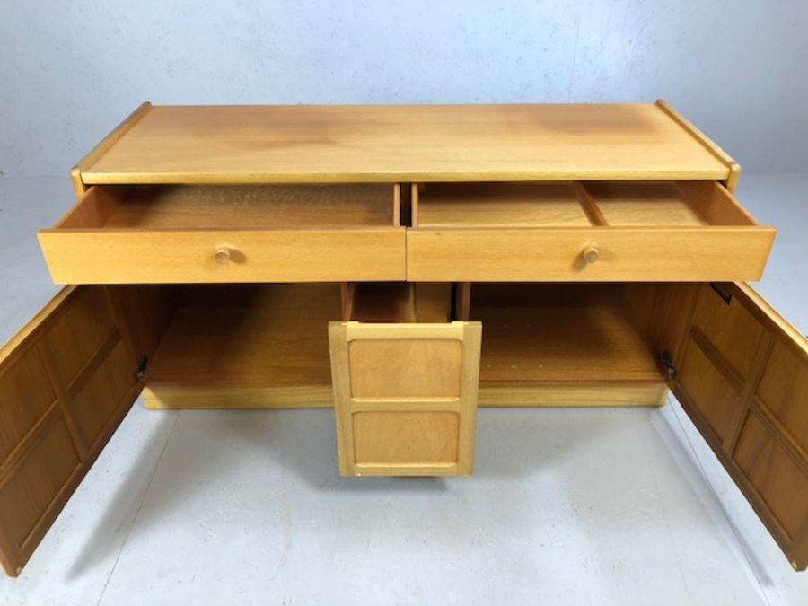 Mid Century NATHAN Sideboard with two drawers, two cupboards and pull out drinks drawer to centre, - Image 3 of 7