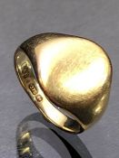 9ct Gold Pinky ring size 'F' & approx 3.1g