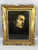 Framed Picture (print), a portrait of a man in gilt frame approx 36 x 26cm