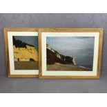 AMY CUMMINS (British, Contemporary), pair of prints of East Devon, framed, each approx 53cm x 39cm
