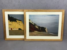 AMY CUMMINS (British, Contemporary), pair of prints of East Devon, framed, each approx 53cm x 39cm