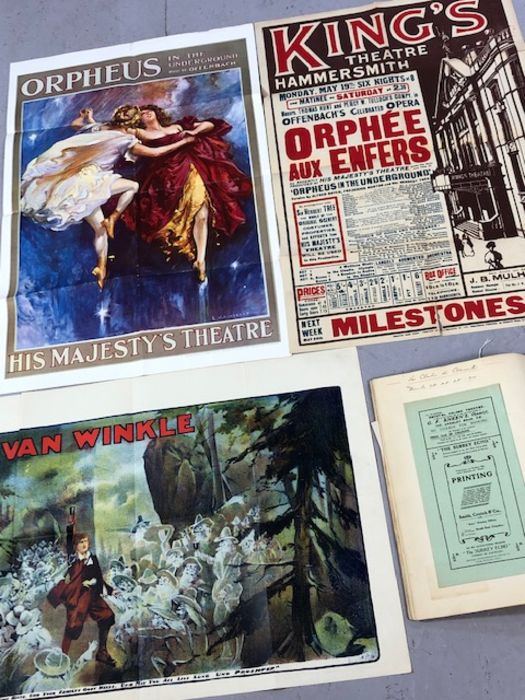 Operatic / Theatre Interest: scrapbook containing reviews, programmes and other ephemera, mostly