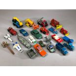 Collection of unboxed and play-worn diecast toys / vehicles to include Dinky and Corgi