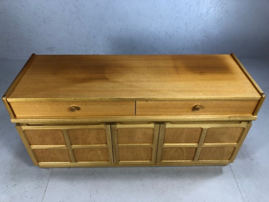 Mid Century NATHAN Sideboard with two drawers, two cupboards and pull out drinks drawer to centre, - Image 2 of 7