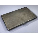 Hallmarked silver cigarette case Birmingham by Walker & Hall approx 12.5 x 8cm and 185g