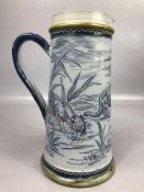 Hannah Barlow for Doulton Lambeth glazed stoneware jug, exhibition piece, incised decoration with