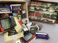 Collection of in excess of 50 diecast model vehicles, mostly buses and trams, to include 'Days