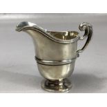 Silver hallmarked milk jug approx 7cm tall Chester 1904 and 46g