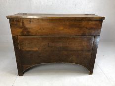 Antique shell coffer with handles to either end, made for transporting large quantities of shell