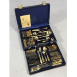 Cased Canteen of Bestecke Solingen Cutlery, eleven setting, two tray, each piece stamped '23/24