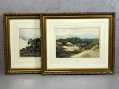 FRANK BAKER (1873-1941), pair of watercolours of landscapes, each approx 24cm x 17cm, framed and