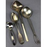 Collection of various silver spoons all marked 800 by various makers total weight approx 146g