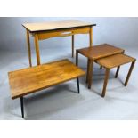 Collection of Mid Century vintage tables, the largest approx 91cm x 60cm x 74cm tall (4)