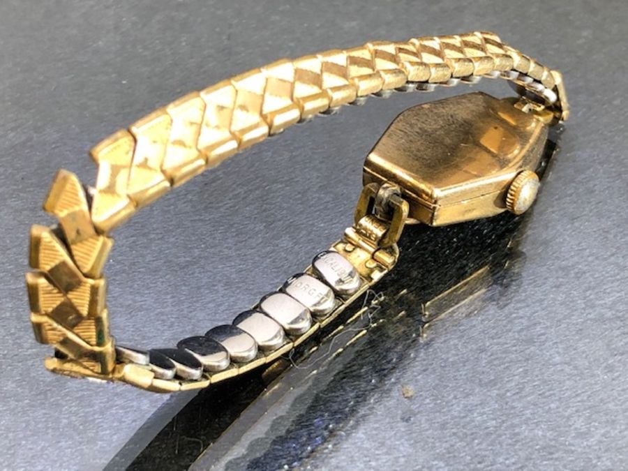 Two 9ct Gold cased watches A/F one by maker RONE - Image 6 of 6